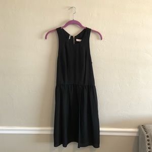 Rebecca Taylor Black High Neck Silk Dress Size 4